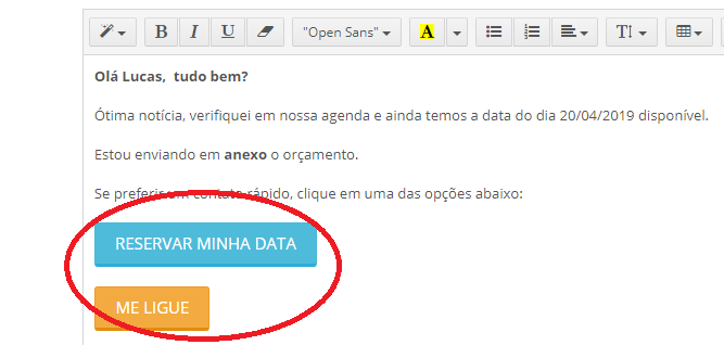 Exemplo de Call to Action